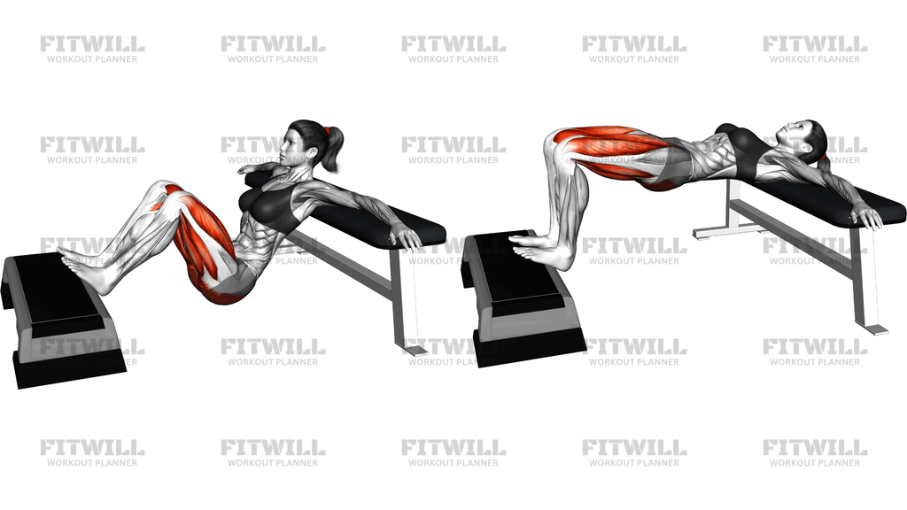 Elevated Legs Hip Thrust