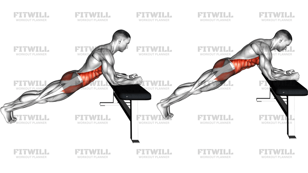 Incline Elbow Plank