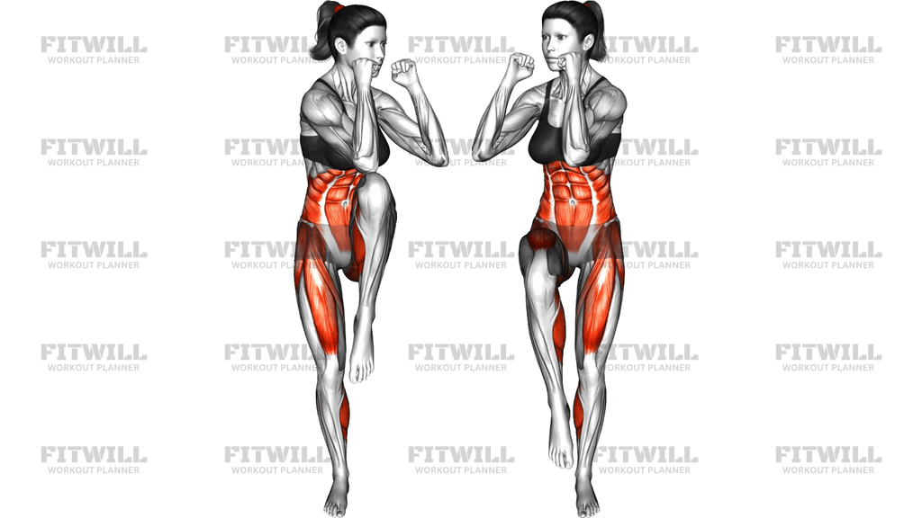 Standing Crossover Crunch