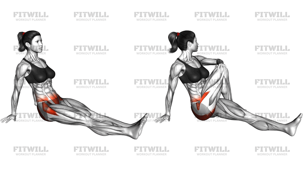 Seated Cross Leg Stretch Hold