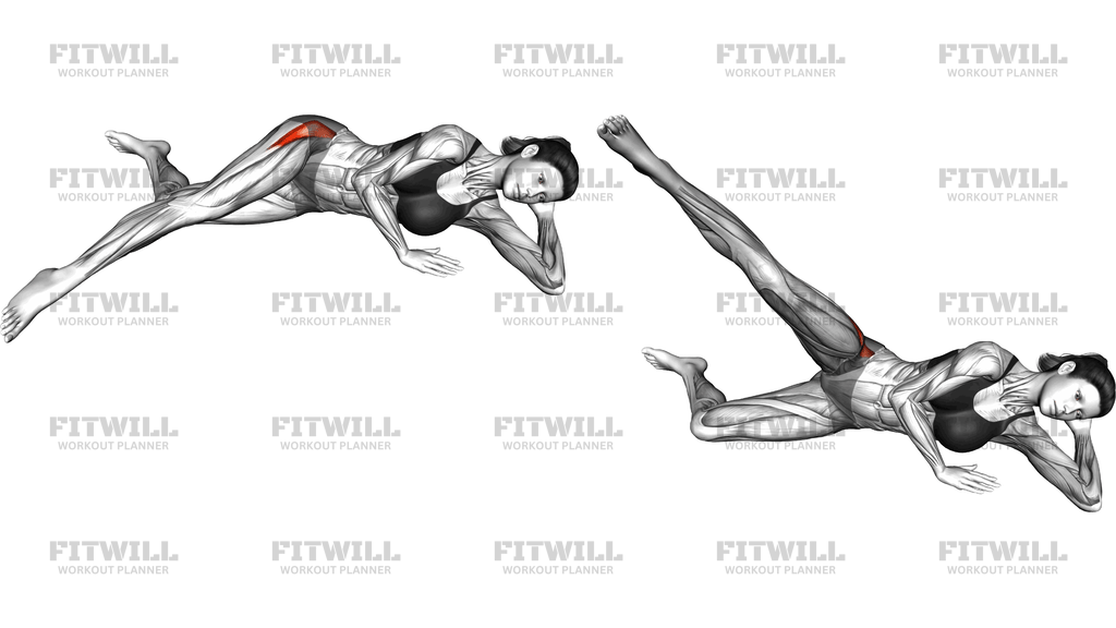 Side Lying T Thigh Raise Hold