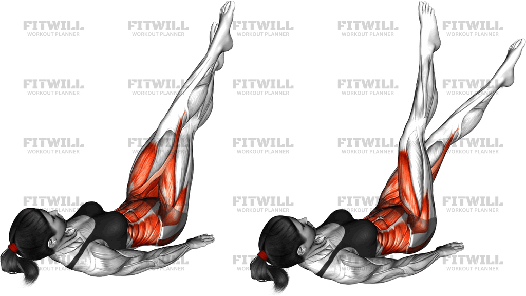 Lying High Criss Cross Legs