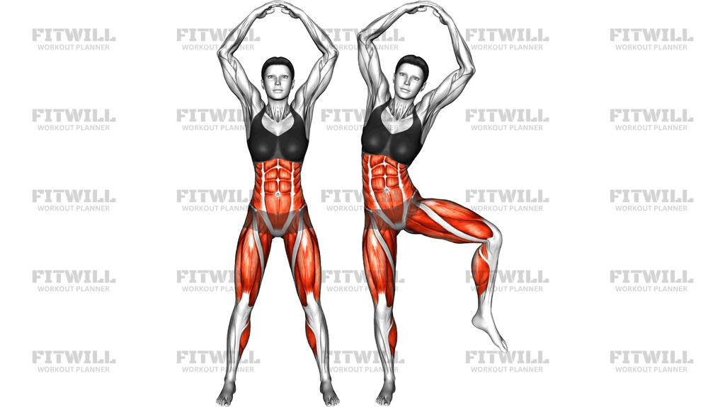 Standing Ballerina Alternate Side Knee Drive