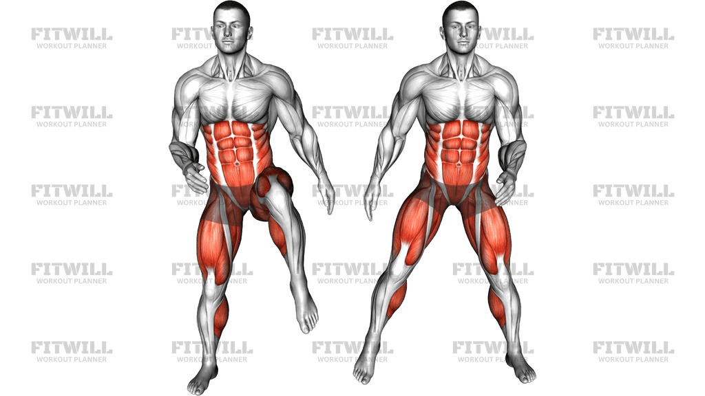 Mini Side Shuffles Slight Knee Raise