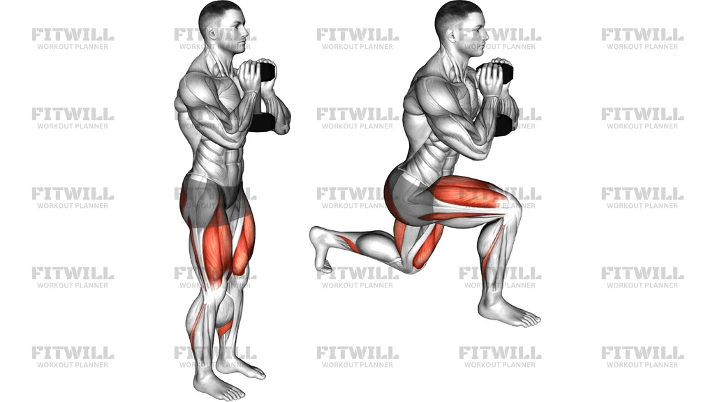 Dumbbell Goblet Lunge