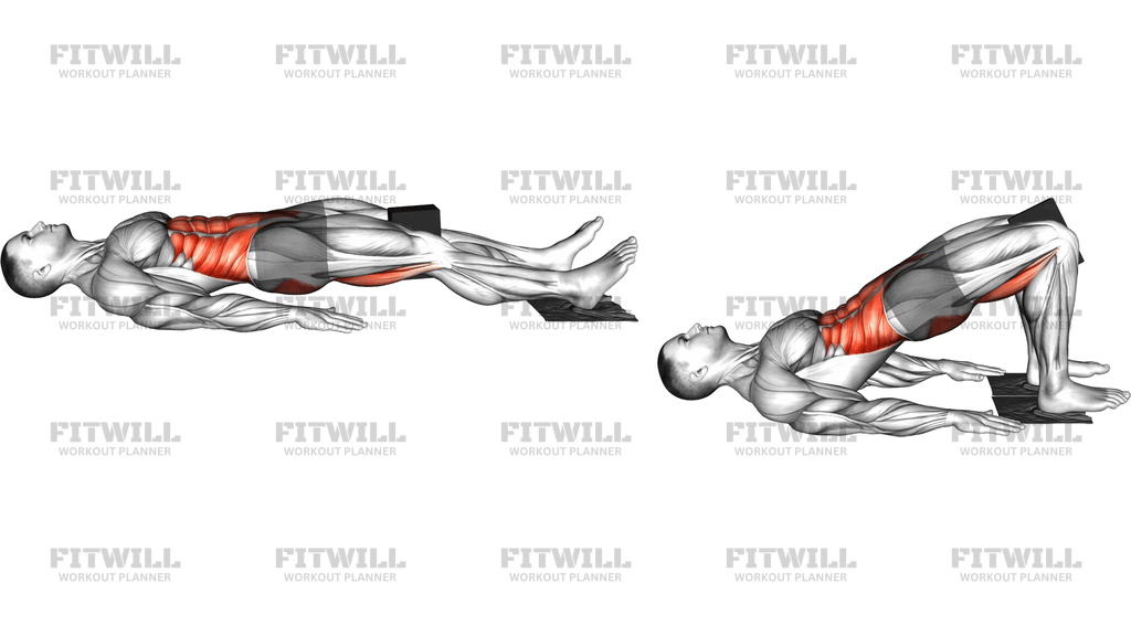 Ring Leg Curl With Yoga Block And Towel