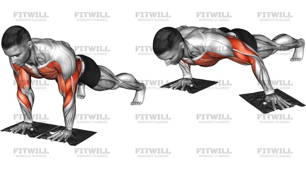Lever Push Up With Towels