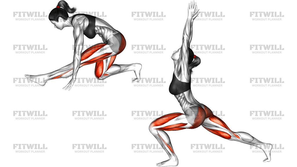 High Lunge To Hamstring Stretch