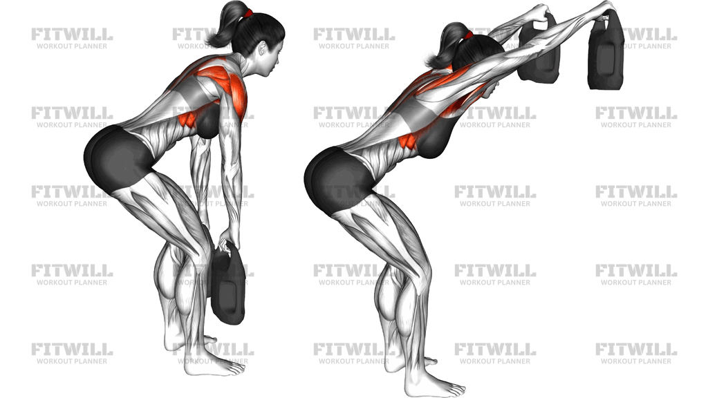Bottle Weighted Bent Over Y Raise