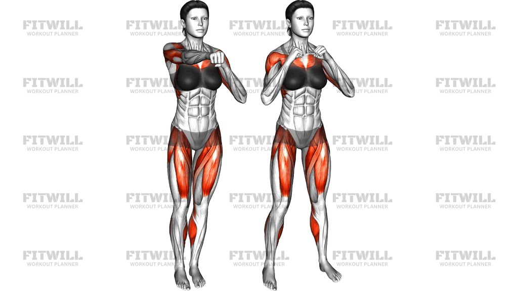 Side Step Front Punches