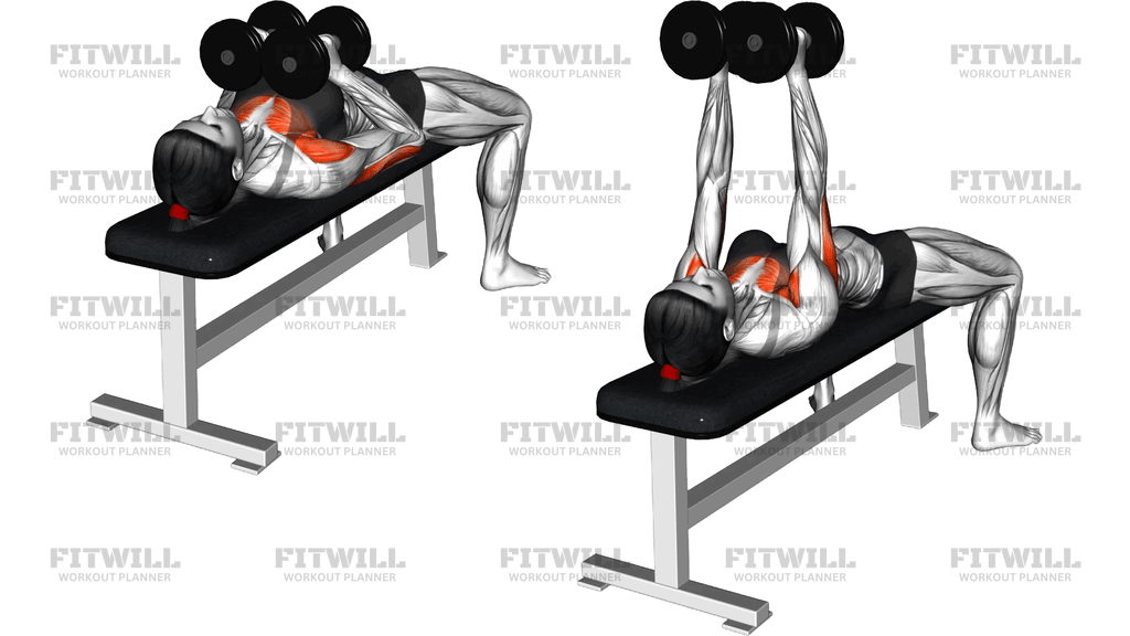 Dumbbell Squeeze Bench Press