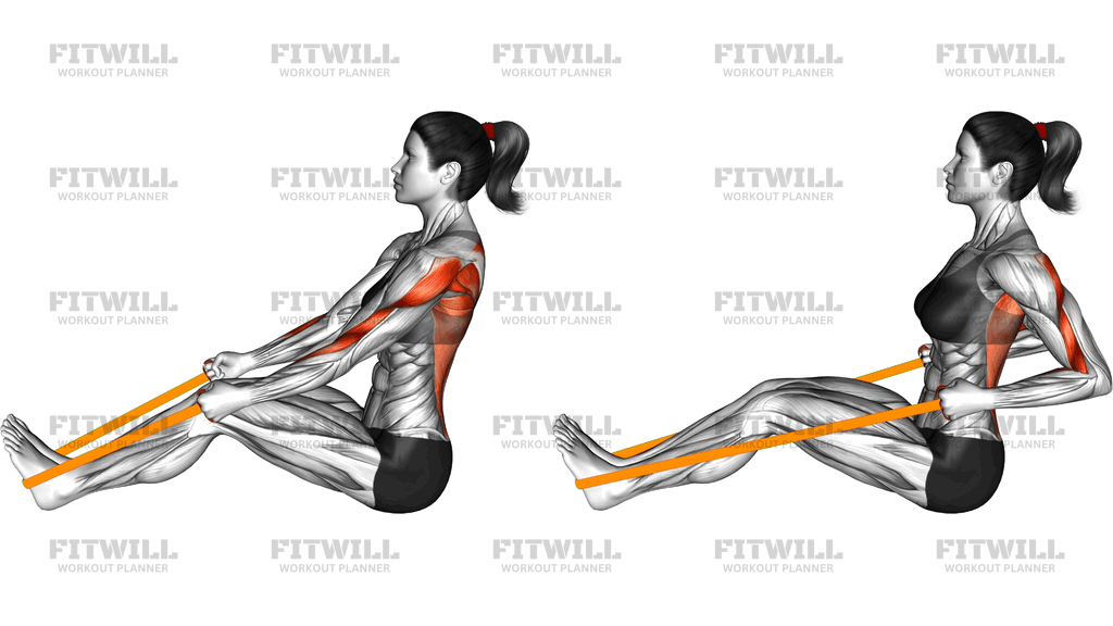 Resistance Band Seated Row