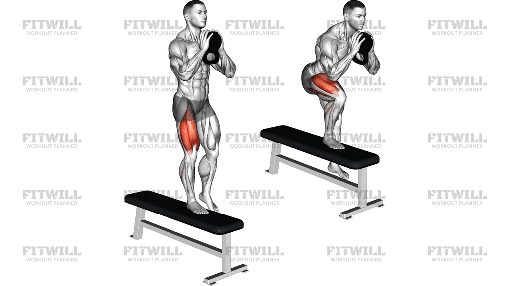Kettlebell Goblet Lateral Step Up