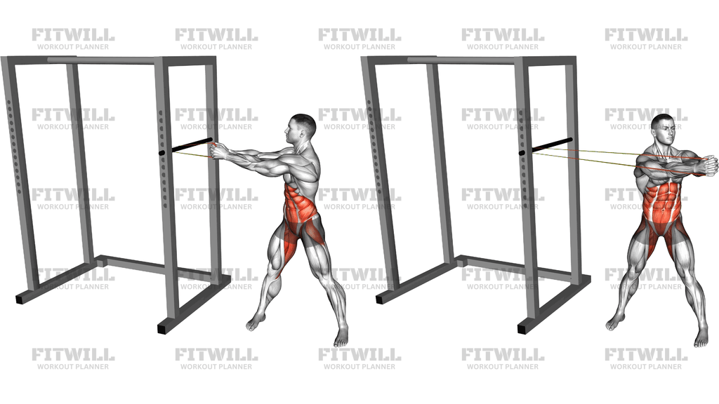 Resistance Band Standing Wood Chopper
