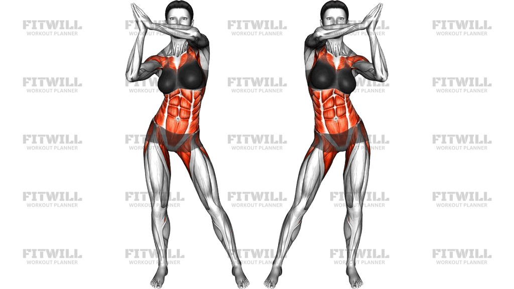 Standing Hip Frontal Rotation Prayer Arms