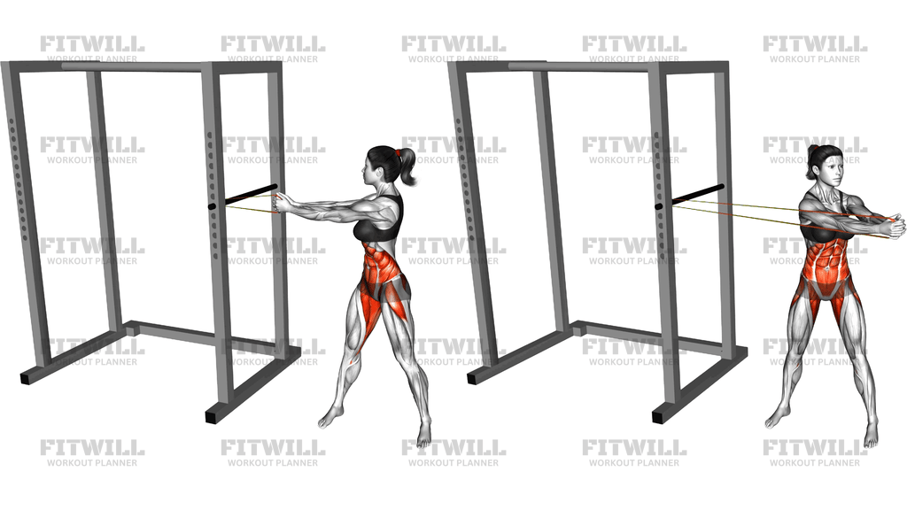 Resistance Band Standing Wood Chopper