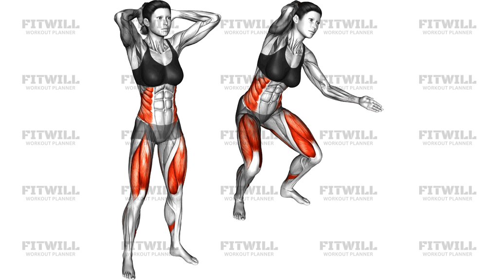 Alternating Squat And Reach