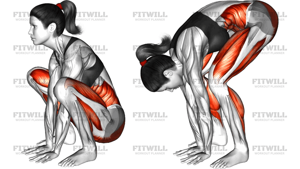 Squat To Leg Extension And Torso Twist