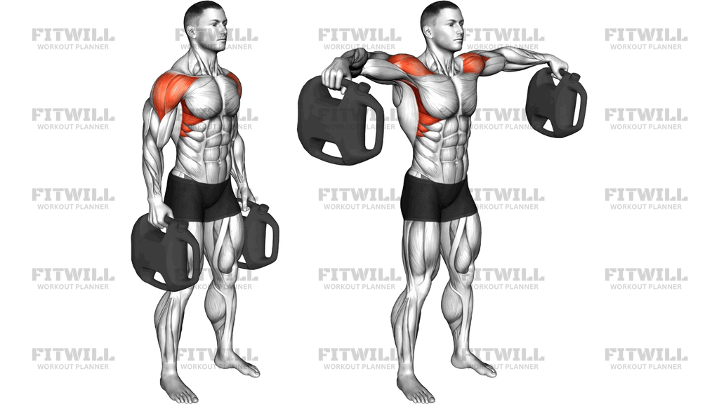 Bottle Weighted Lateral Raise