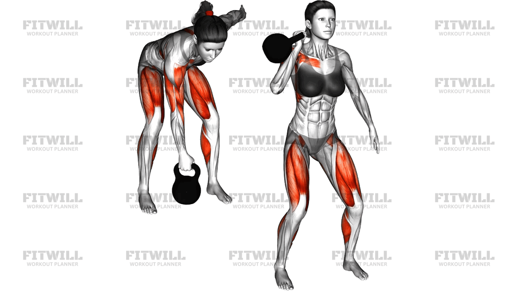 Kettlebell One Arm Clean And Jerk