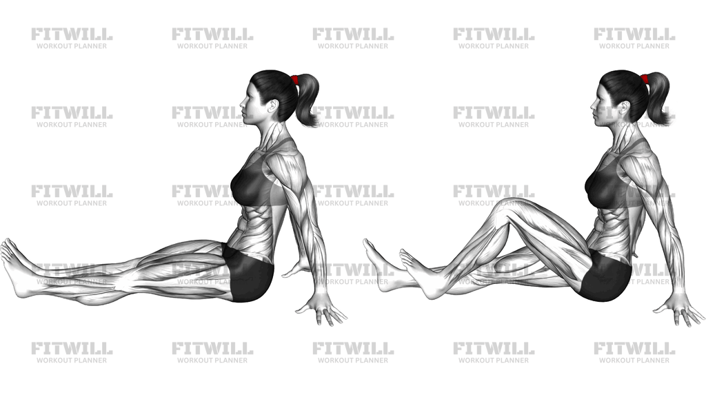 Seated Hand To Knee Back Stretch