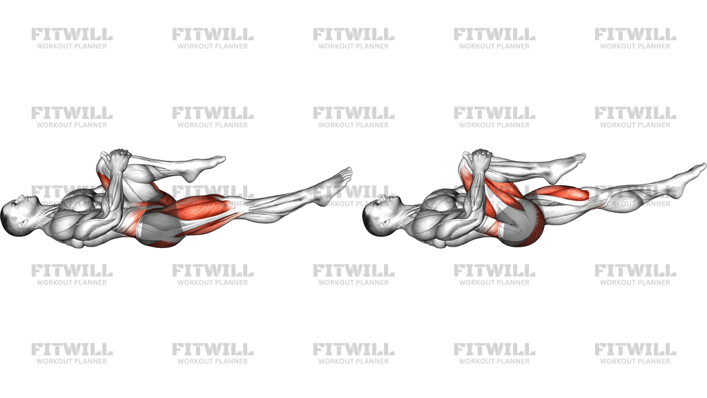 Lying Alternate Knee Tuck