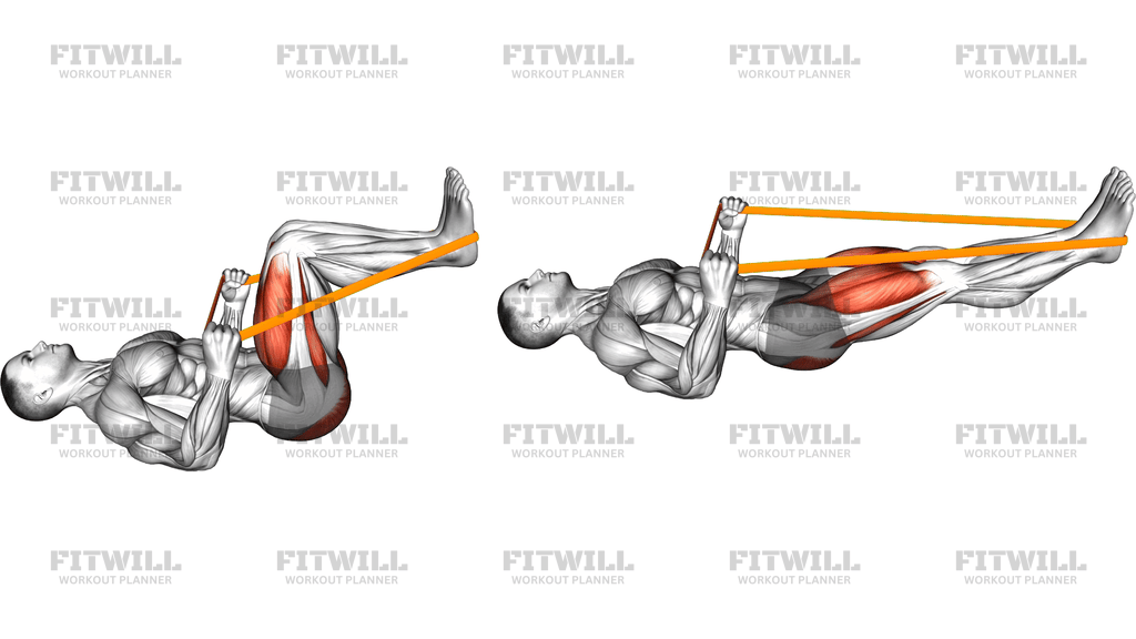 Resistance Band Lying Leg Press