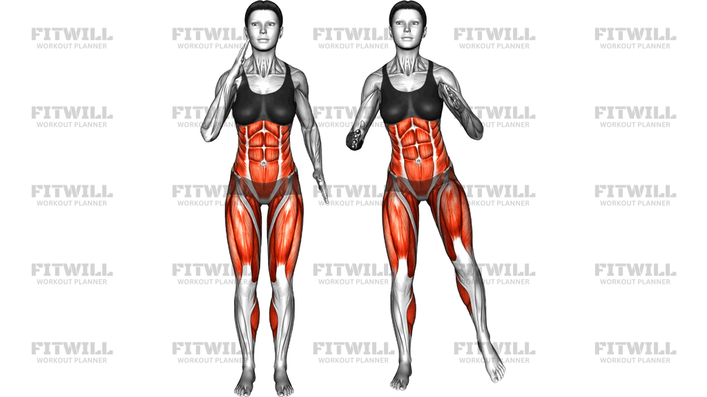 Side Step Sprinting Arms