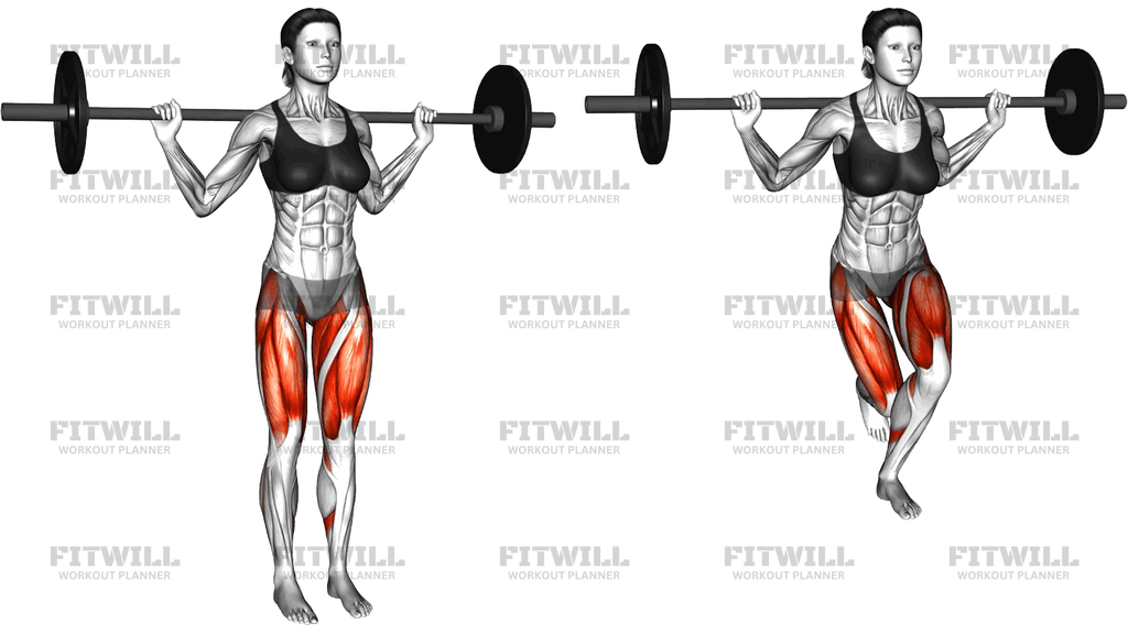 Barbell Curtsey Lunge