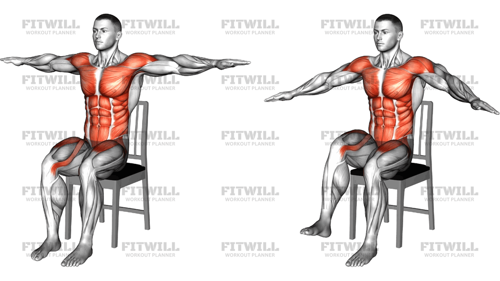 Sitting Alternate Overhead Under Knee Clap On A Ch