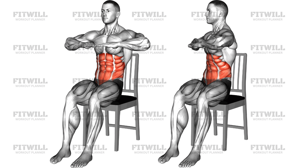 Sitting Russian Twist On A Chair