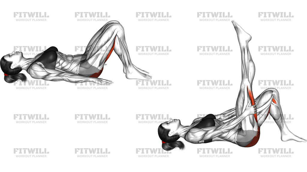 Lying Vertical Hamstring Stretch
