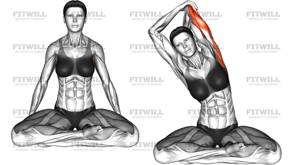 Seated Side Bend Shoulder Stretch