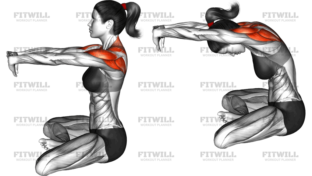 Seated Forward Reach Arms Interlock