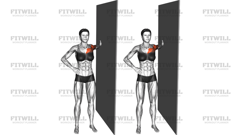 Standing Chest And Biceps Stretch Agains Wall