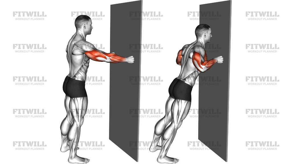 Knuckle Push Up Against Wall