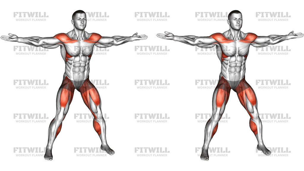 Alternating Hamstring Curl Overhead Clap