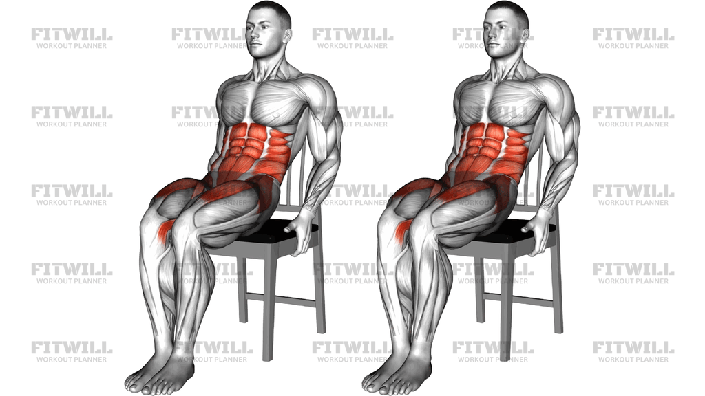 Seated Leg Raises On A Chair