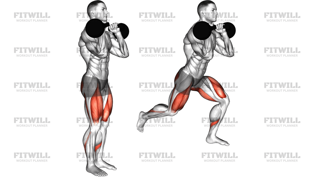 Kettlebell Clean Grip Reverse Lunge