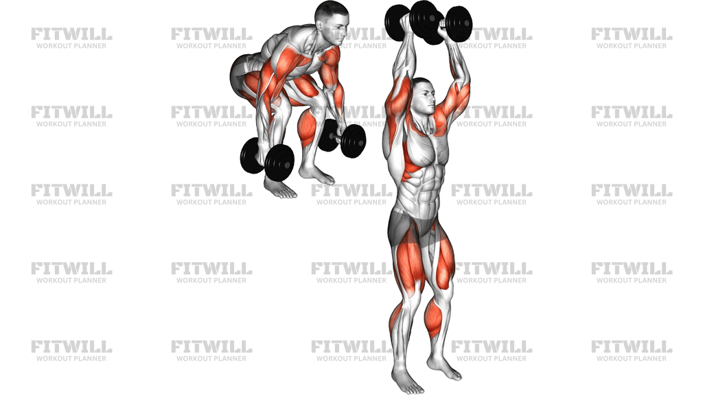 Dumbbell Hang Clean And Press