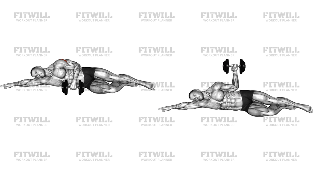 Dumbbell Lying External Shoulder Rotation