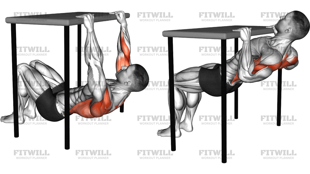 Inverted Row Under Table