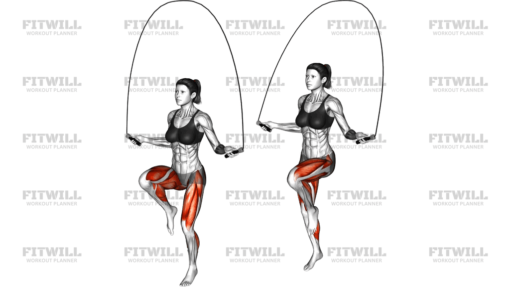 High Knee Jump Rope