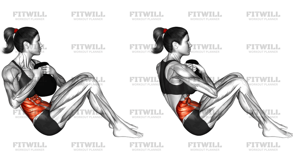 Kettlebell Weighted Russian Twist