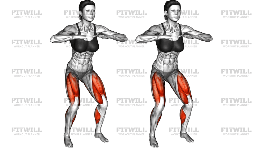 Slight Squat Tip Toes