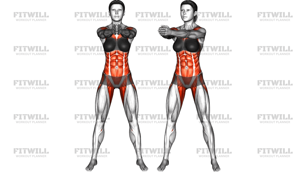 Standing Up Raise Side Twist