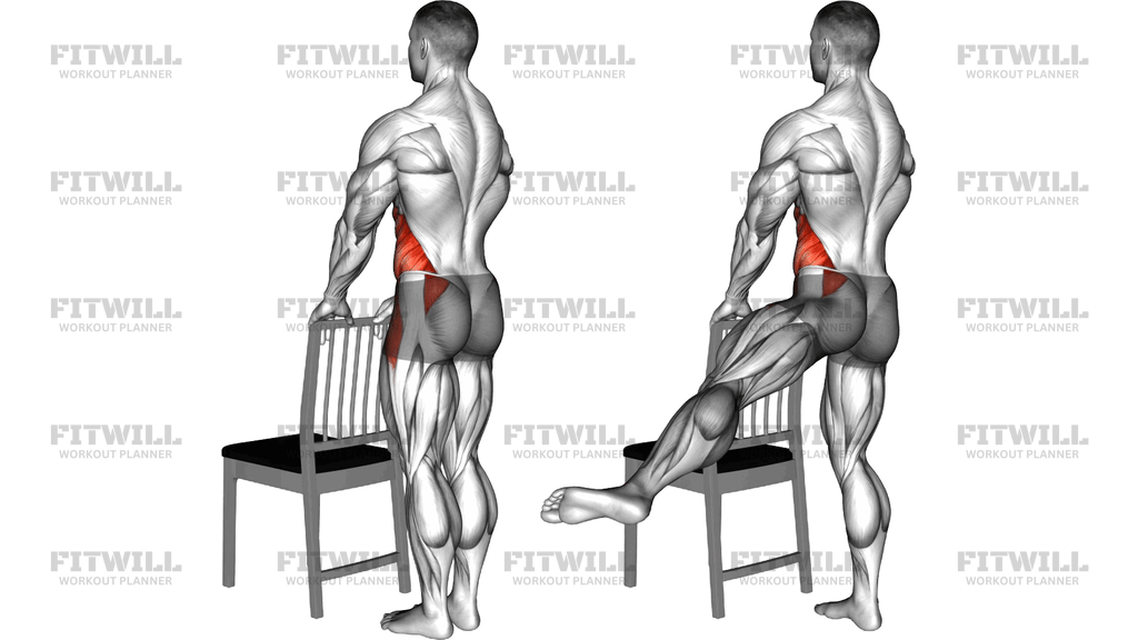 Sideway Leg Lift With A Chair
