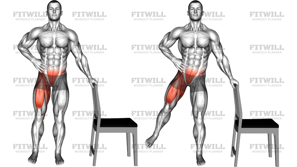 Standing Lateral Leg Circle With A Chair