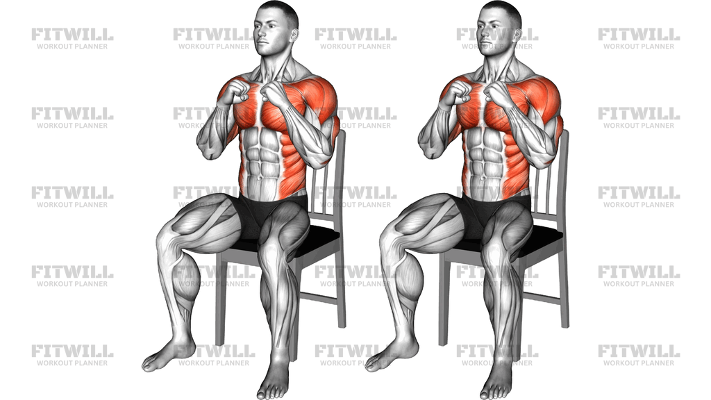 Seated Cross Body Punch On A Chair
