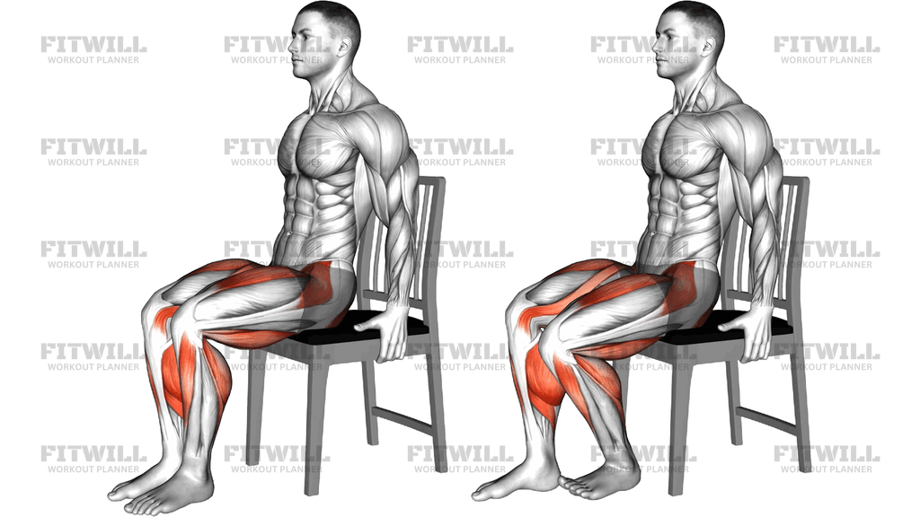 Seated Heel Slide On A Chair